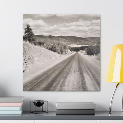 Western Road Canvas Gallery Wraps 24″ x 24″ 1.25"