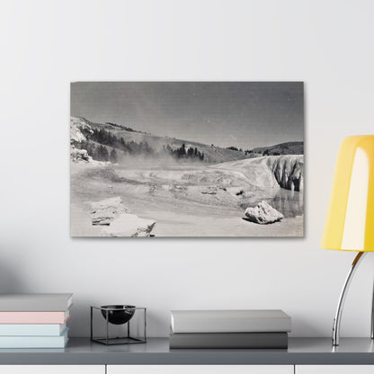 Mammoth Hot Springs Canvas Gallery Wraps 24″ x 16″ 1.25"