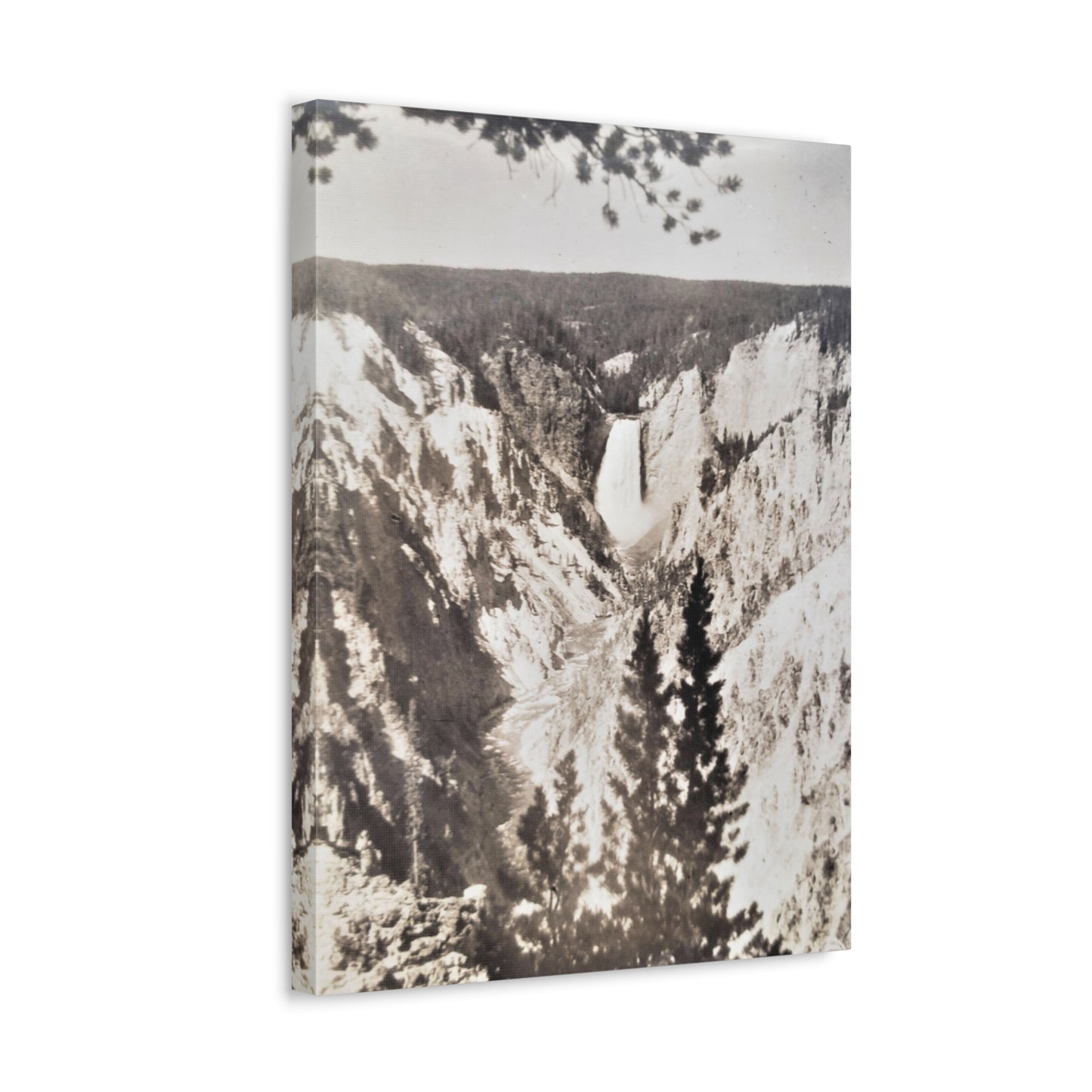 Artists Point Yellowstone Stretched Canvas