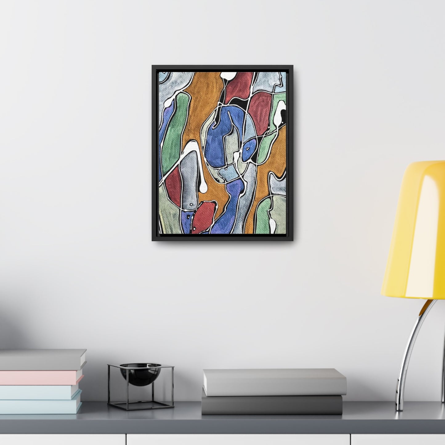 Blue Girl Gallery Canvas Wraps, Vertical Frame