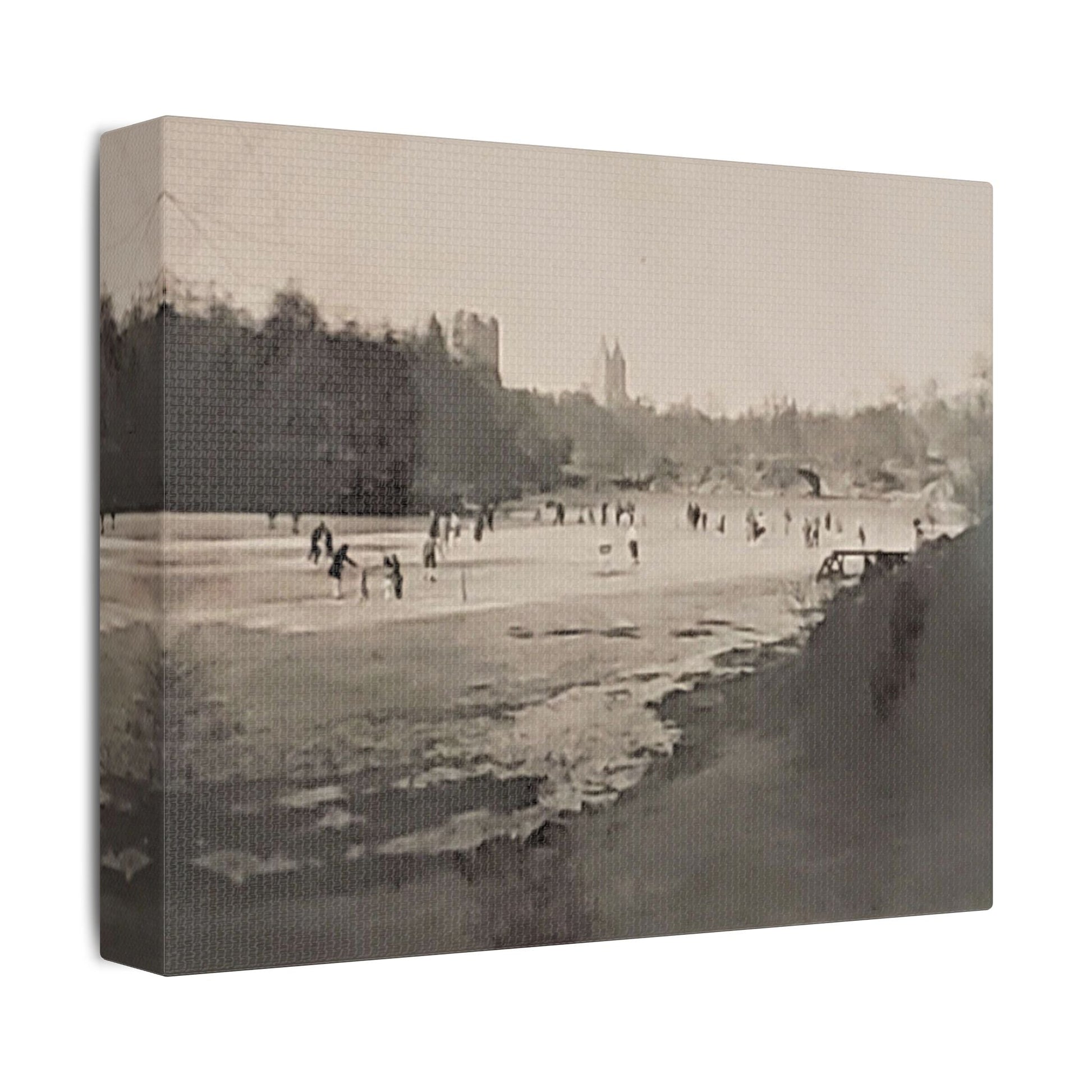 Central Park Satin Canvas Stretched