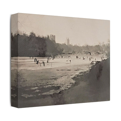 Central Park Satin Canvas Stretched