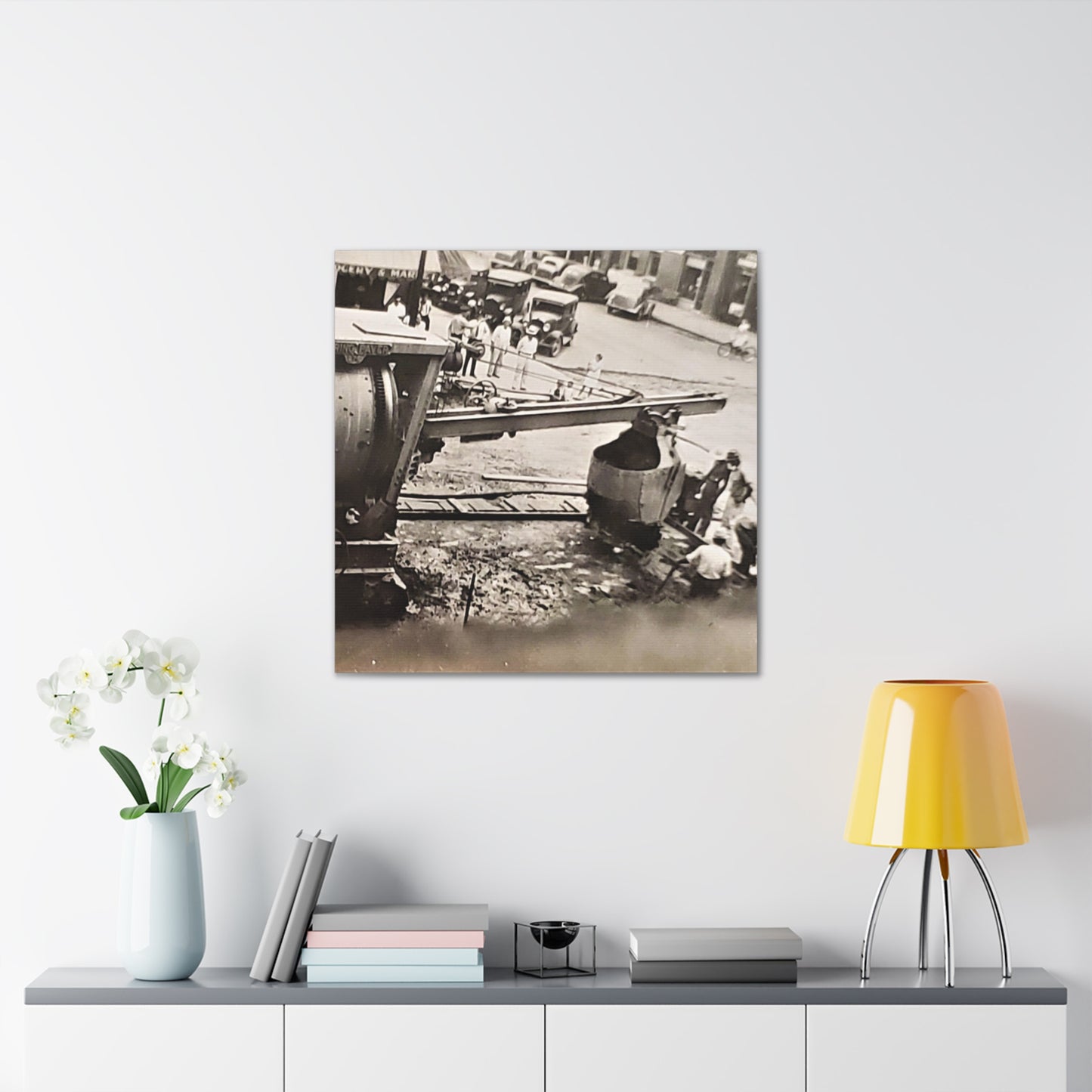 Concrete Worker Canvas Gallery Wraps