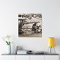 Concrete Worker Canvas Gallery Wraps 30″ x 30″ 1.25"