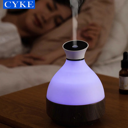 Diffuser Aroma Electric Essential Oil Wood Grain Humidifier