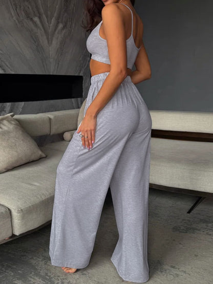 Scoop Neck Cami and Pants Set- Shopimist- {{Product type}}