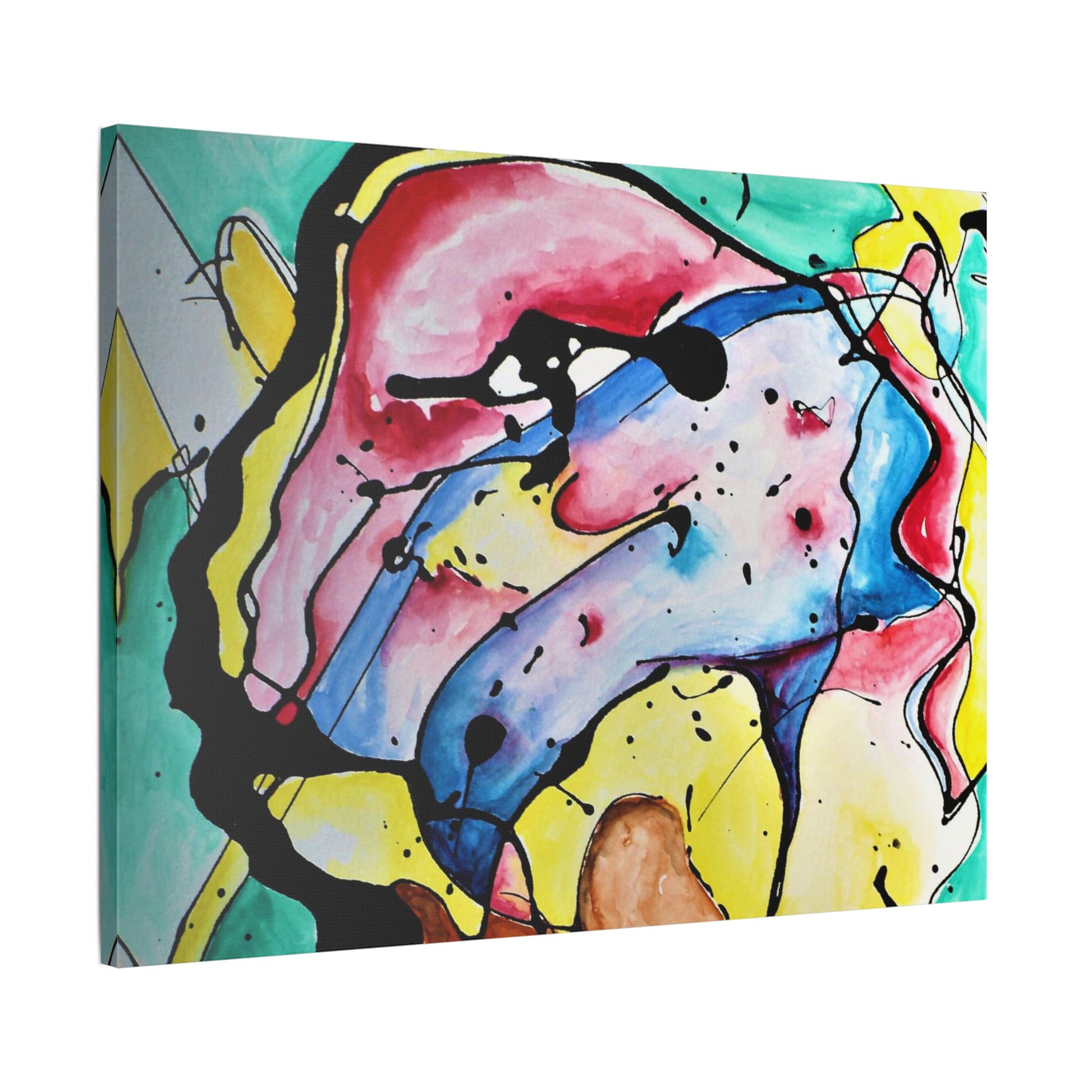 3rd Eye Sundae Satin Canvas Stretched - Kia Day Design