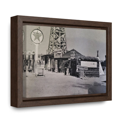 Texaco Station Continental Divide Gallery Canvas Wraps, Horizontal Frame