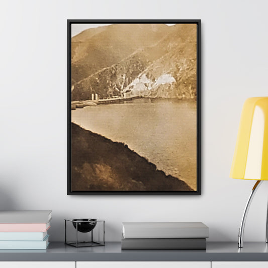 Morris Dam Lake Gallery Canvas Wraps, Vertical Frame