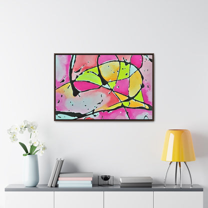 Pink Mouse Gallery Canvas Wraps Horizontal Frame 36″ x 24″ Walnut 1.25"