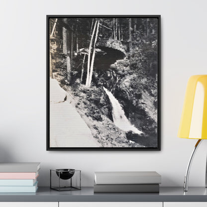 Narada Falls Yellowstone Gallery Canvas Wraps Vertical Frame 20″ x 24″ Premium Gallery Wraps (1.25″) Black
