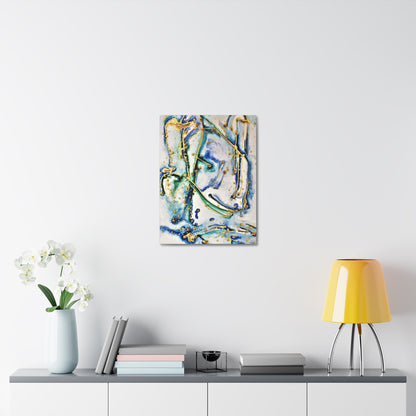 Blue Willow Stretched Canvas