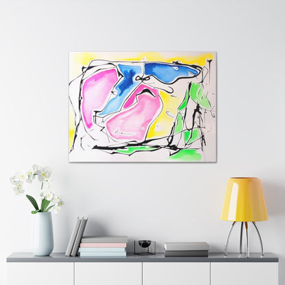 Pink Elephant Canvas Gallery Wraps 40″ x 30″ 1.25"