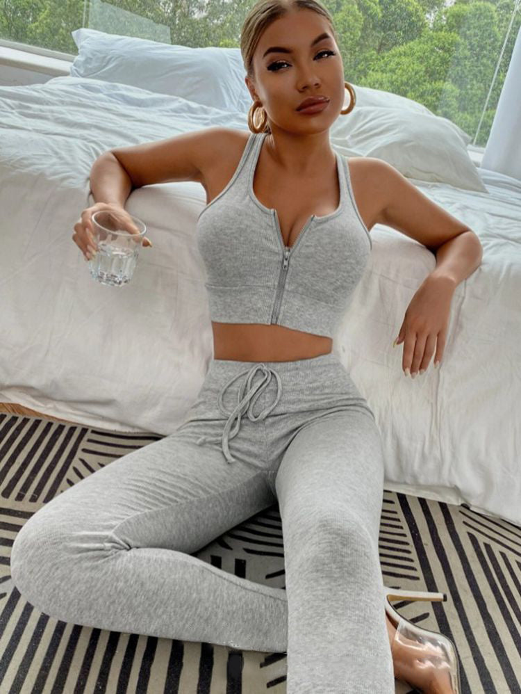 Seamless Sleeveless Set Women Outfit Set