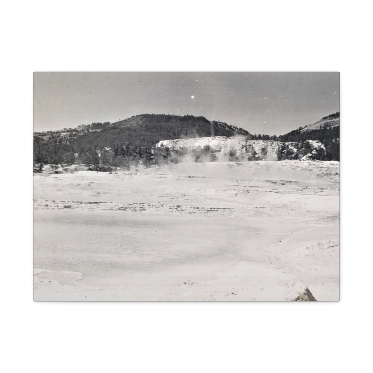 Mammoth Hot Springs Yellowstone Stretched Canvas