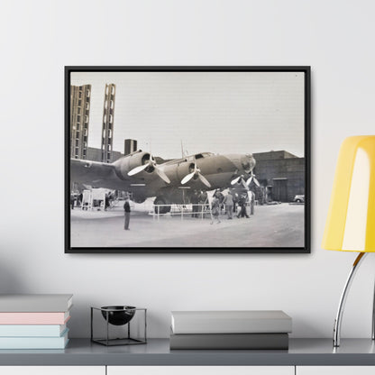 Boeing B-17 Bomber Gallery Canvas Wraps Horizontal Frame 24″ x 18″ Black 1.25"