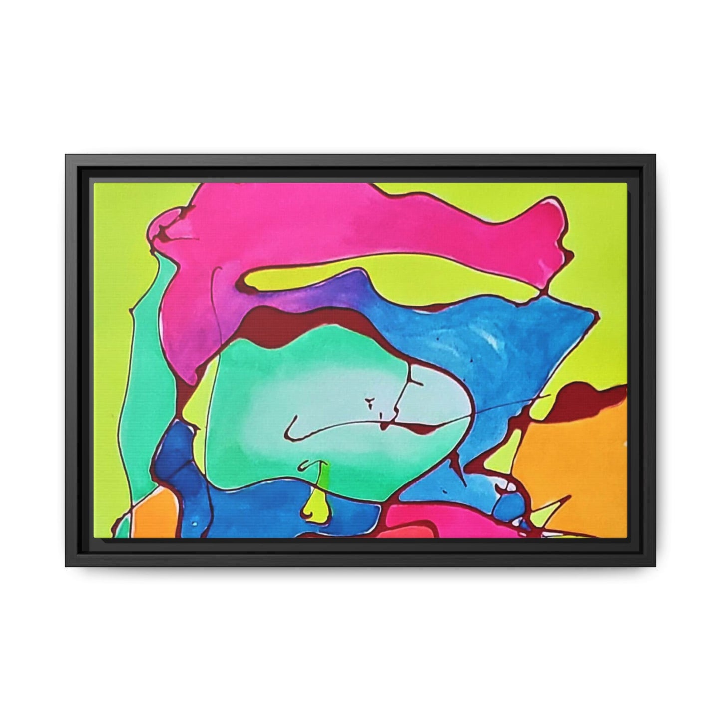 Kool Kid Matte Canvas Framed - Kia Day Design
