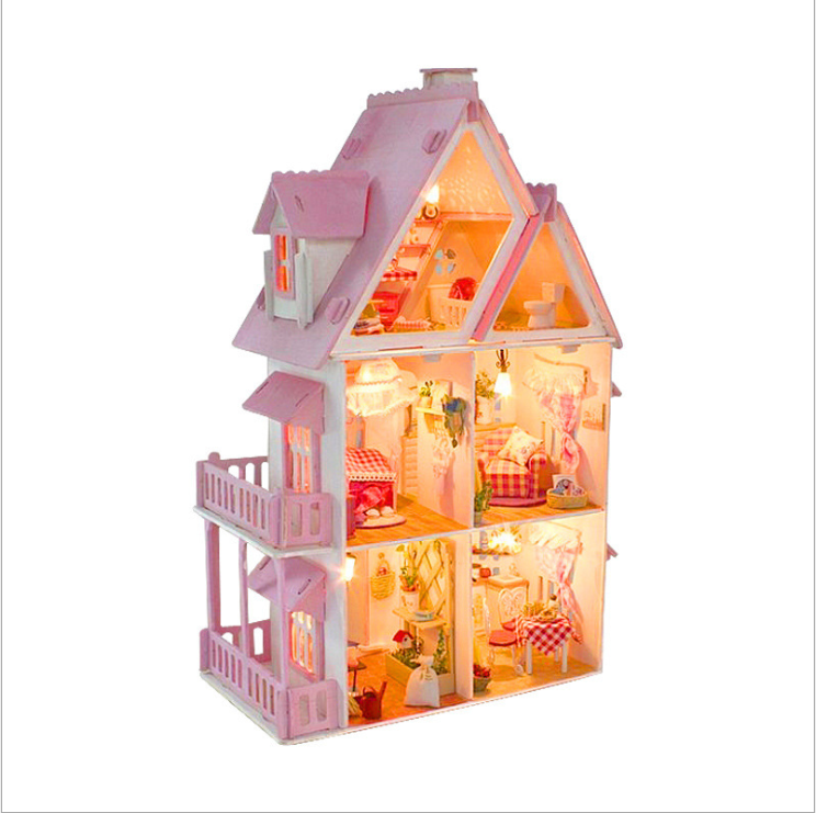 DIY Large House Model Kit - Sunshine Alice - - dollhouse