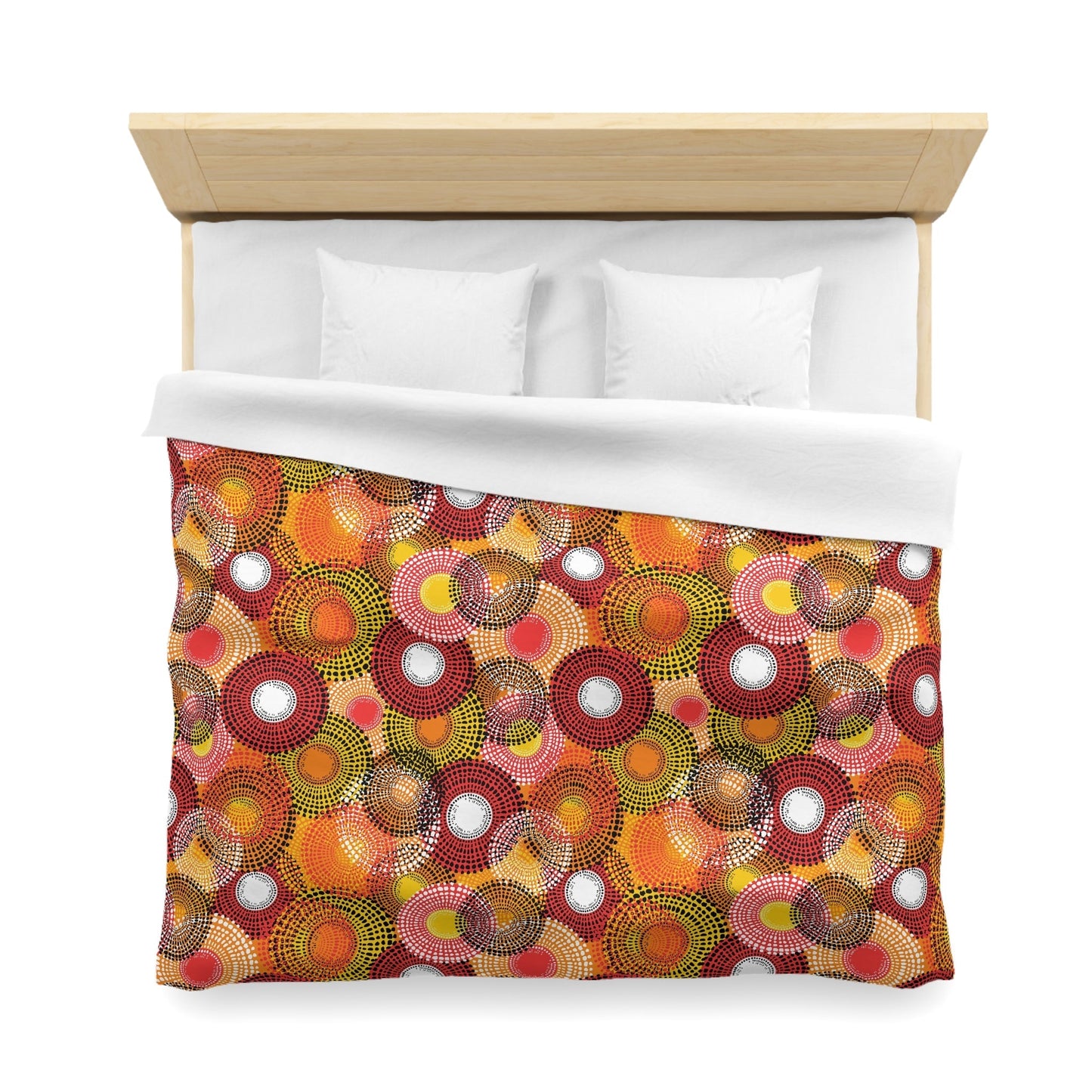 Colorful Floral Microfiber Duvet Cover - Kia Day Design