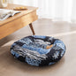 Japanese-Style Cotton Futon Floor Cushion (Round or Square) - Round 6 Style - Floor Cushion
