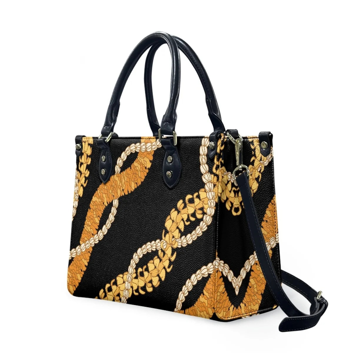 Polynesian Hawaii Tribal Print Tote Bag for Women Shoulder Purse Handbag