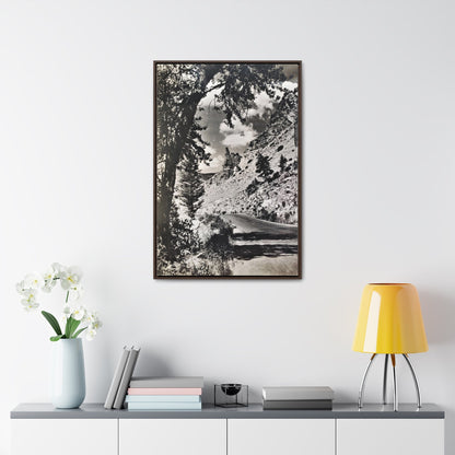 Eagles Nest Rock Yellowstone Gallery Canvas Wraps Vertical Frame 24″ x 36″ 1.25" Walnut