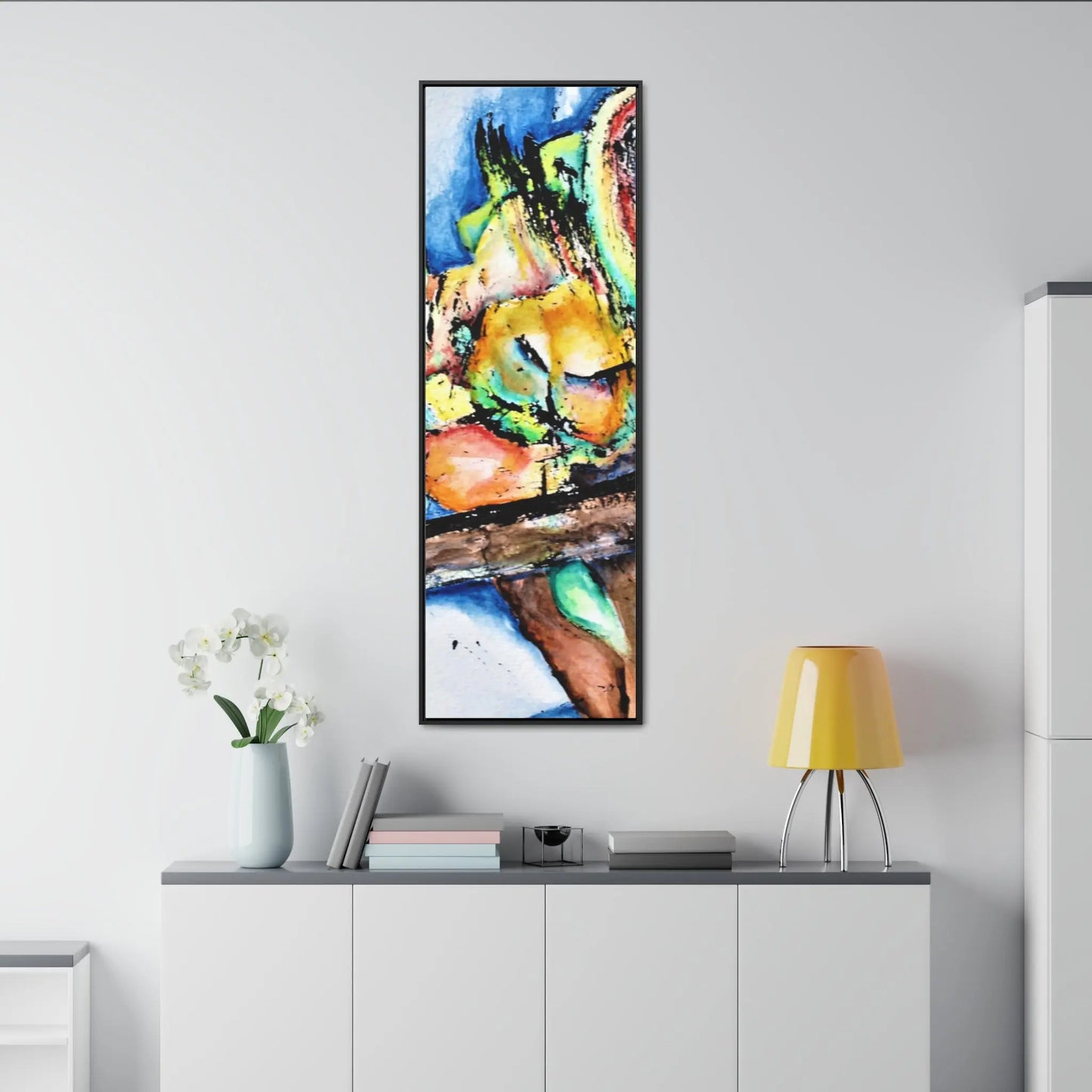 Owl In Flight Gallery Canvas Wraps, Vertical Frame