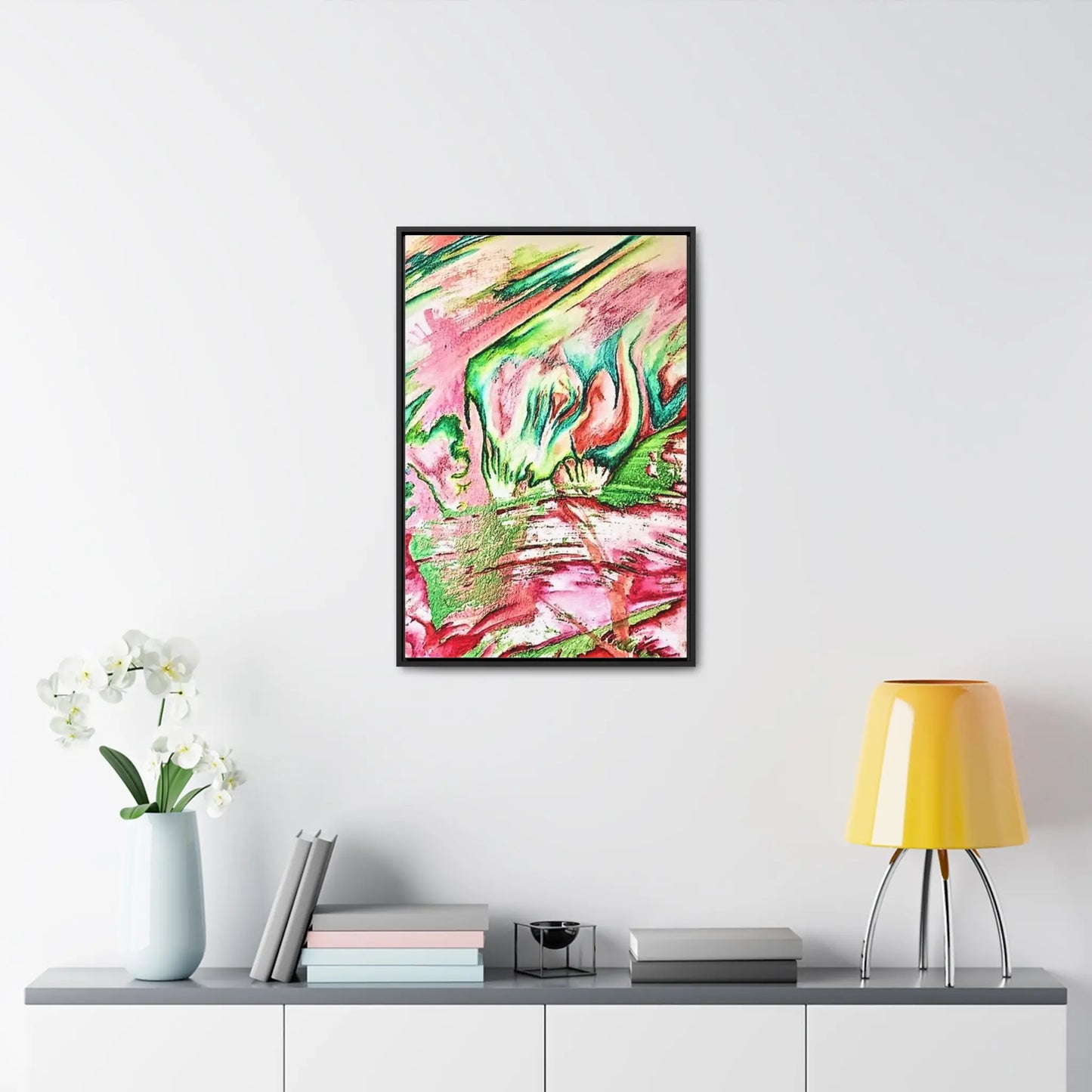 Pink Forest Gallery Canvas Wraps, Vertical Frame