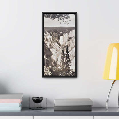 Artists Point Yellowstone Gallery Canvas Wraps Vertical Frame 10″ x 20″ 1.25" Black