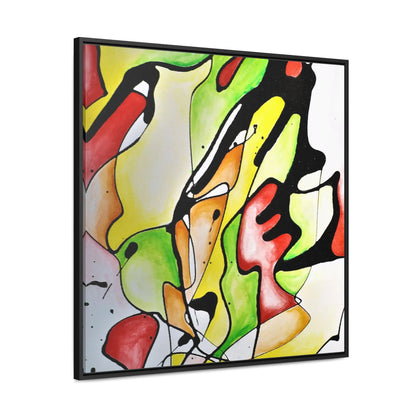 Red Mushroom Gallery Canvas Wraps, Square Frame