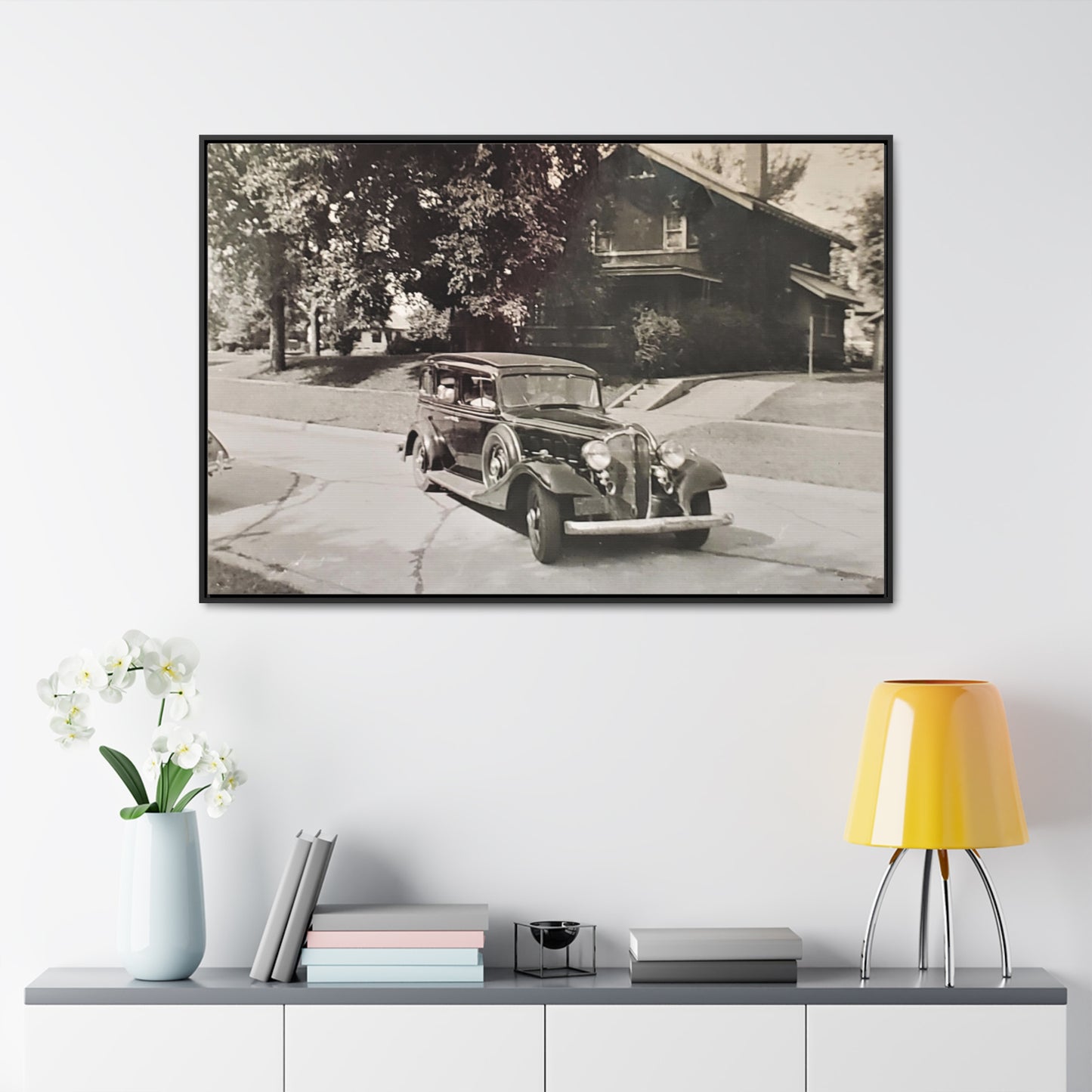 Classic Car Gallery Canvas Wraps, Horizontal Frame