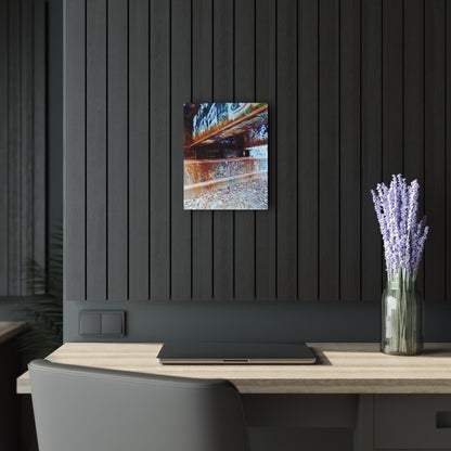 Acrylic Print — Urban Rust Graffiti Photograph French Cleat Hanging - 11″ x 14″ (Vertical) 0.25'' - Home Decor