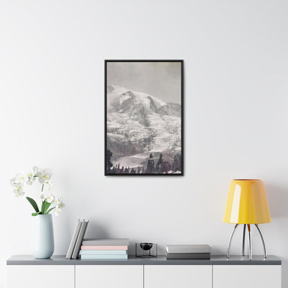 Mount Rainier Gallery Canvas Wraps Vertical Frame 20″ x 30″ Premium Gallery Wraps (1.25″) Black