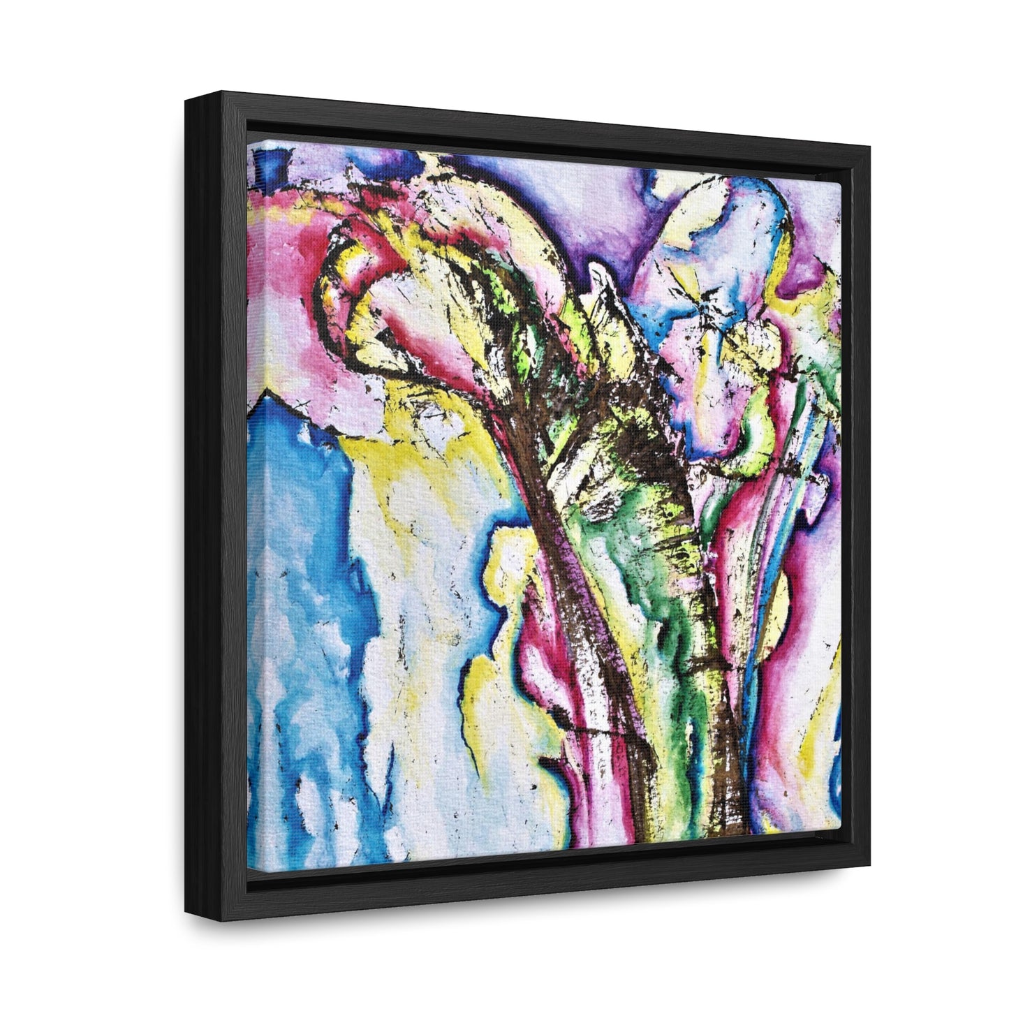 Calla Lilies Gallery Canvas Wraps, Square Frame