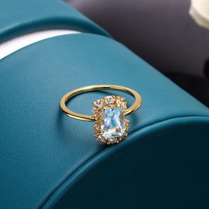 Inlaid with Zircon Jewelry Ladies Fashion Party Jewelry Girlfriend Surprise Gift - - 0