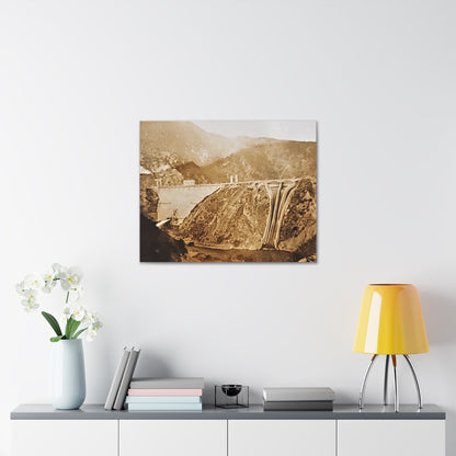 Back View Morris Dam Spillway Canvas Gallery Wraps 30″ x 24″ 1.25"