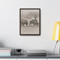 Buffalo at Redwood Falls Gallery Canvas Wraps Vertical Frame 12″ x 16″ Premium Gallery Wraps (1.25″) Walnut