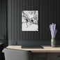 Black & White Buzzards Silhouette Acrylic Print — Modern Minimalist Wall Art - 16″ x 20″ (Vertical) 0.25'' - Home Decor