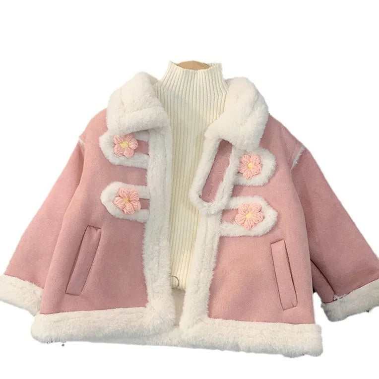 Girls Pink Winter Coat