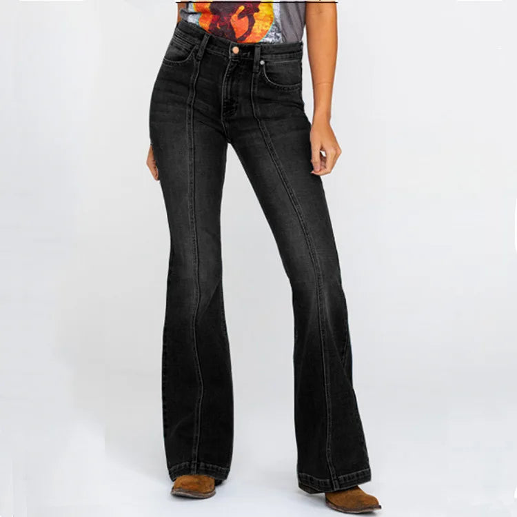 Women's Jeans Side Pockets Wide Leg Women Jeans