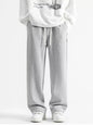 Men's Full Size Casual Loose Fit Sweatpants Plus Size - Light Gray -