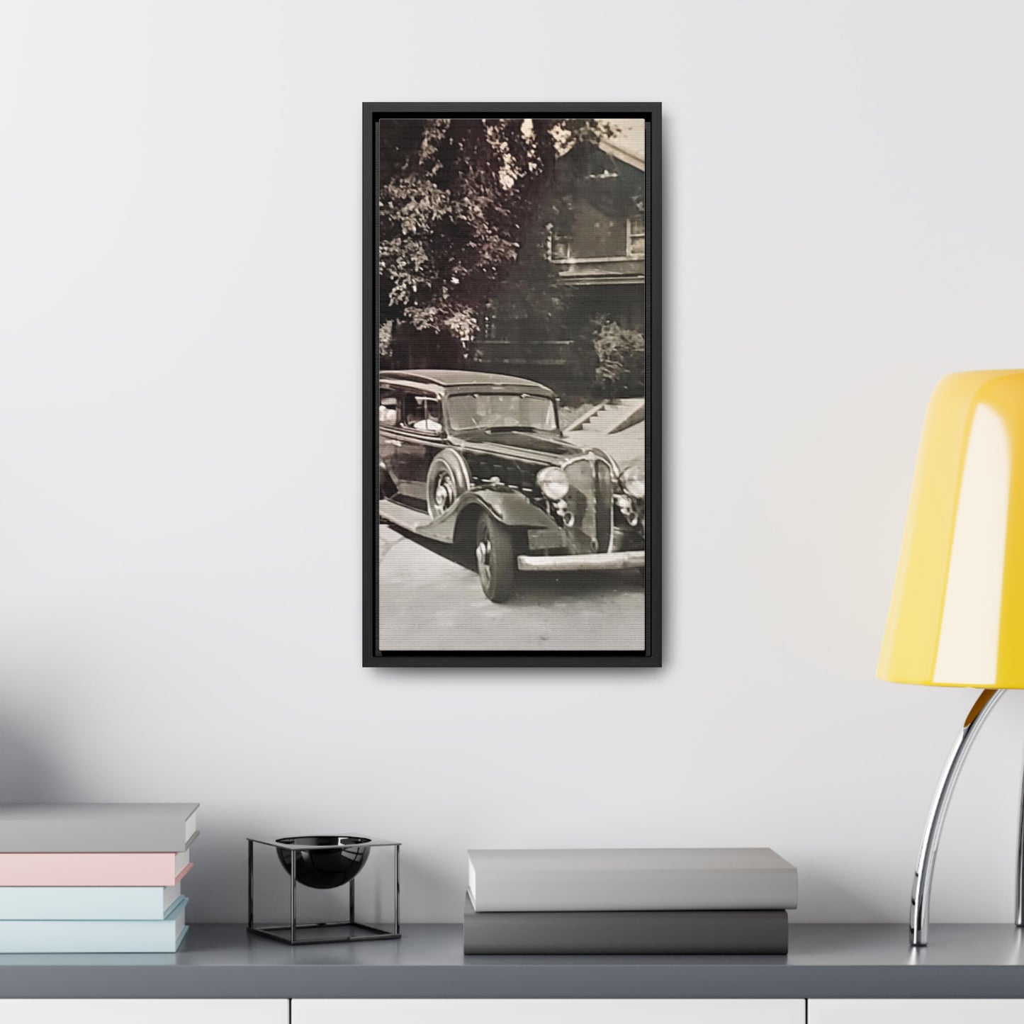 Classic Car Gallery Canvas Wraps, Vertical Frame