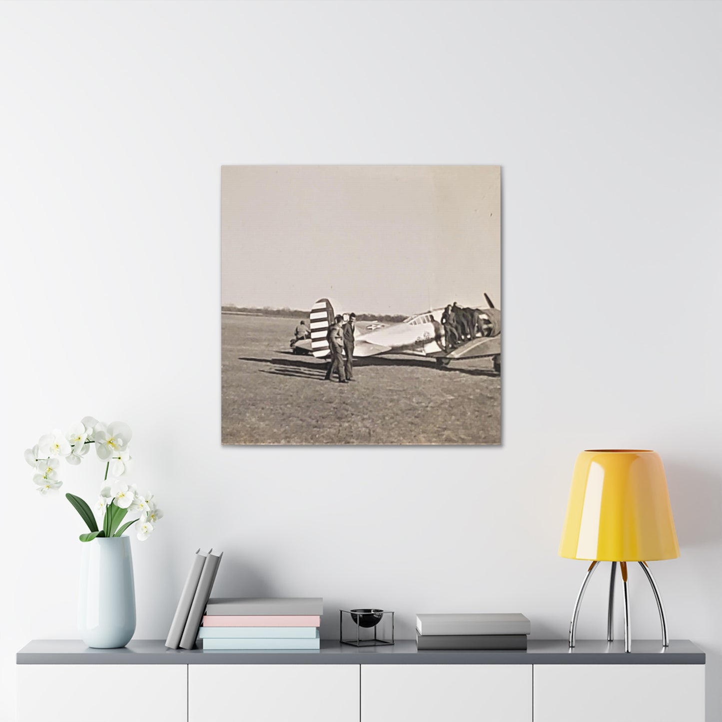 Army Pursuit Plane Ames Airport 1939 Canvas Gallery Wraps