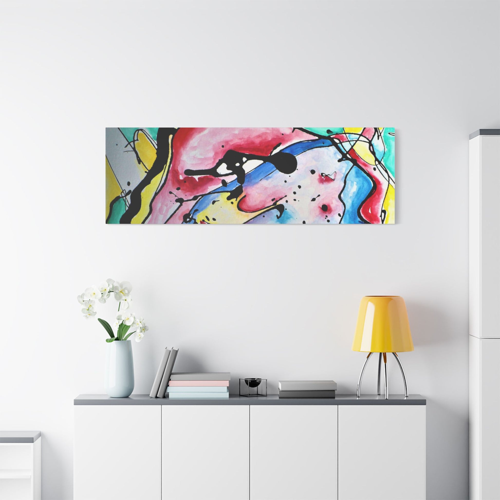 3rd Eye Sundae Satin Canvas Stretched - Kia Day Design