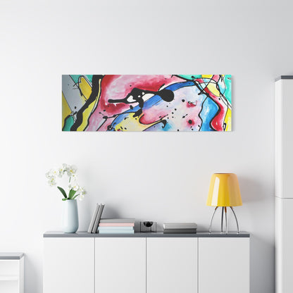 3rd Eye Sundae Satin Canvas Stretched - Kia Day Design