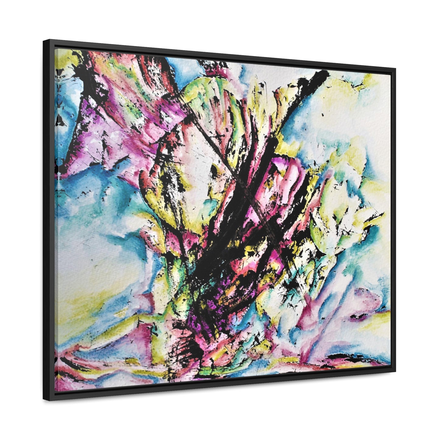 Kitty In Space Gallery Canvas Wraps, Horizontal Frame