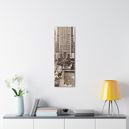 Rockefeller Plaza Canvas Gallery Wraps 12″ x 36″ 1.25"