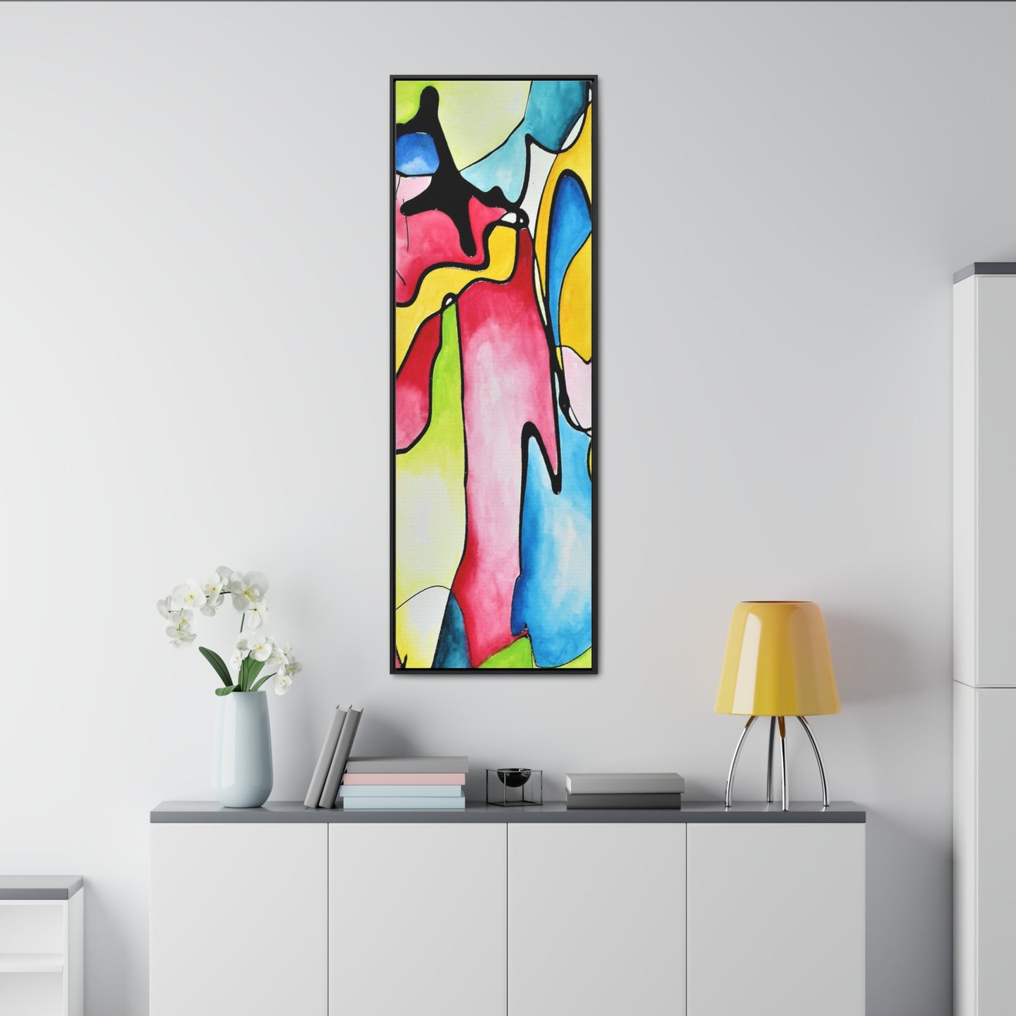 Blue Flame Gallery Canvas Wraps, Vertical Frame