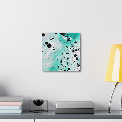 Teal Burst Canvas Gallery Wraps