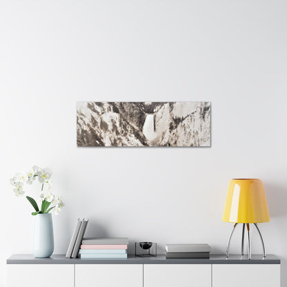 Artists Point Yellowstone Canvas Gallery Wraps 36″ x 12″ 1.25"